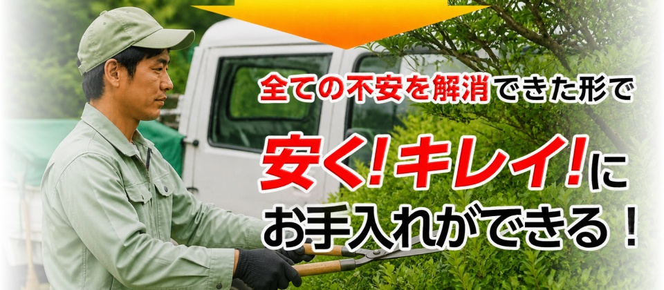 すべての不安を解消できた形で安く!キレイ!にお手入れができる!